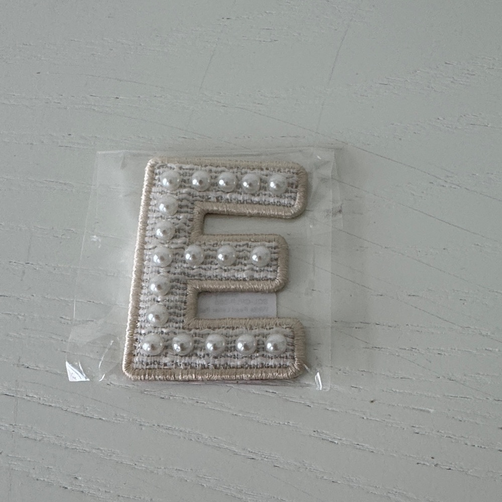 Stoney Clover Lane Pearl Embellished Patch - Cream